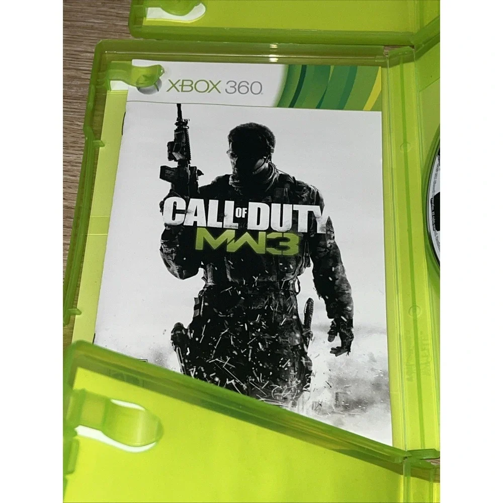 Call of Duty Xbox 360 Lot Of 4 Black Ops 1 Call Of Duty 3 World At War MW3 Set